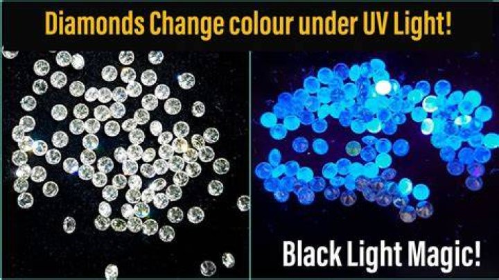 Are diamonds supposed to glow under a blacklight?
