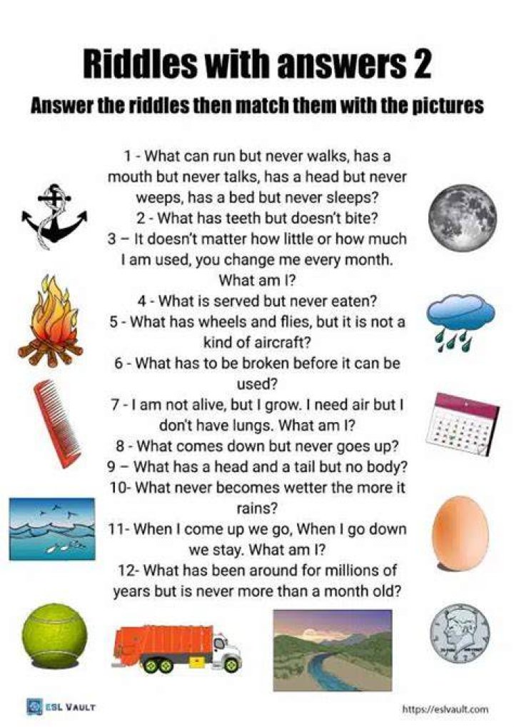 Are there any riddles with pictures in them?