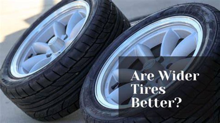 Are wider tires better in rain?