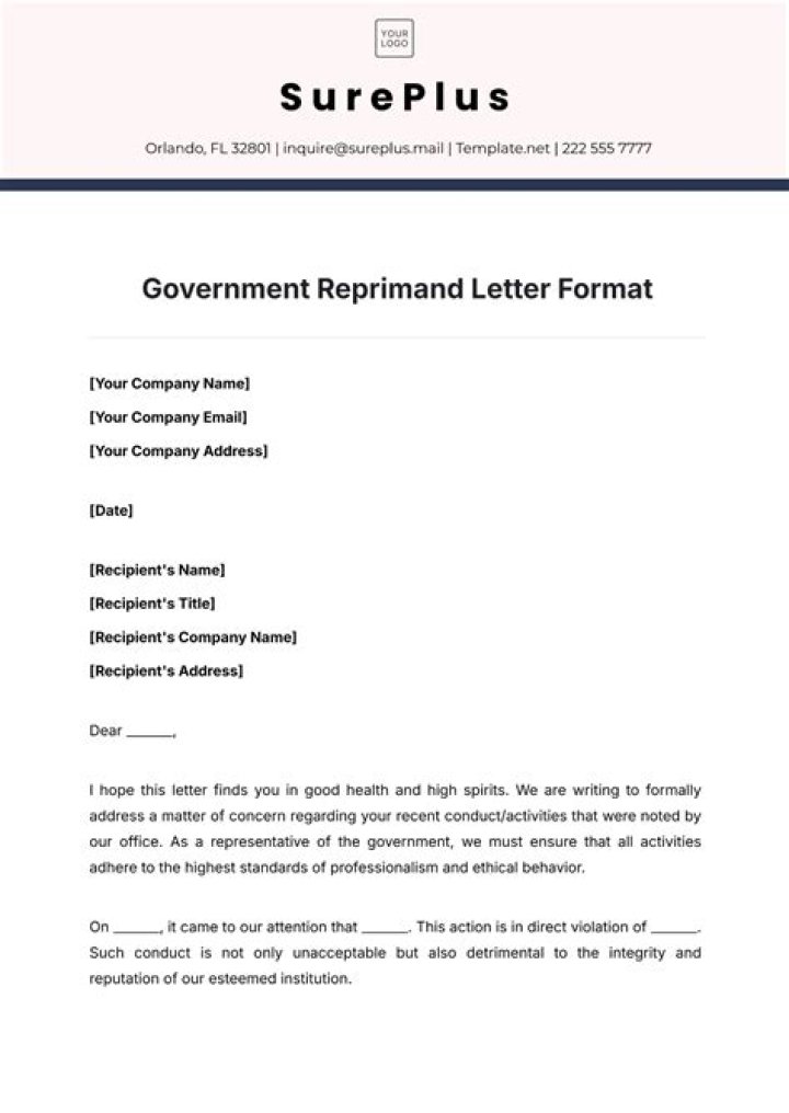 Can a letter of reprimand be removed?