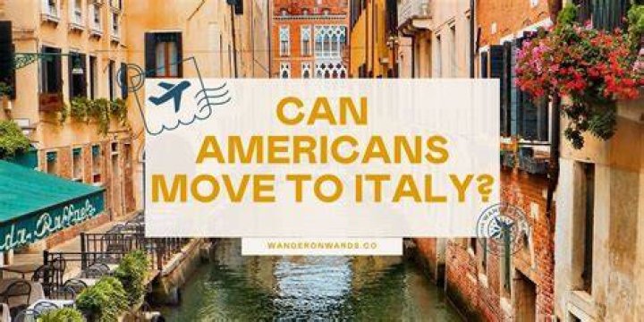 Can Americans move to Italy?
