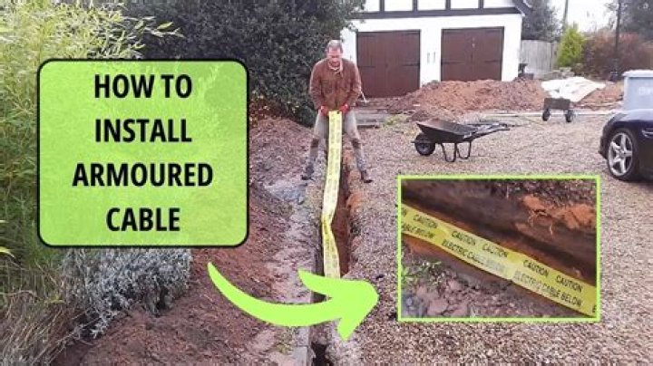 Can armoured cable sit in water?