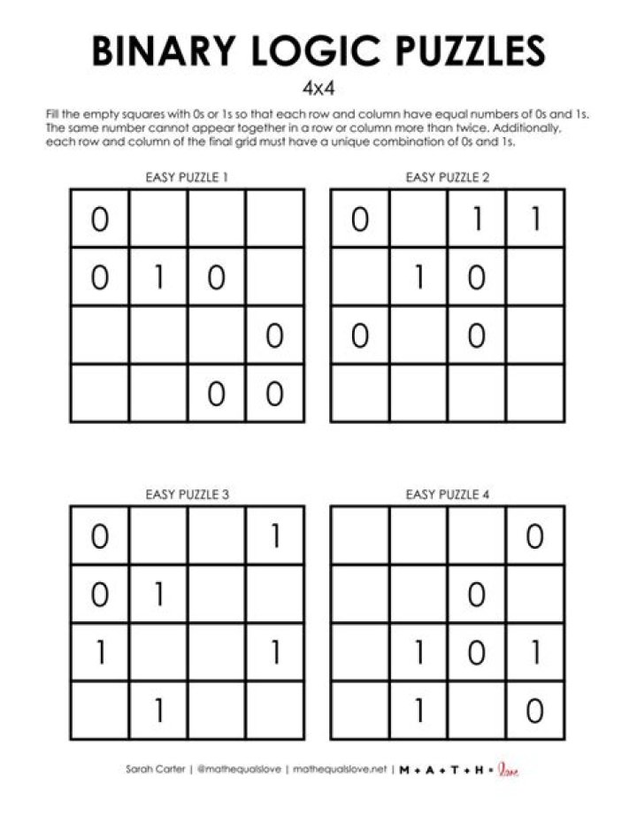 Can binary puzzles have multiple solutions?