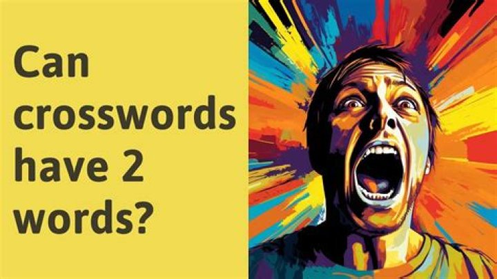 Can crosswords have 2 words?