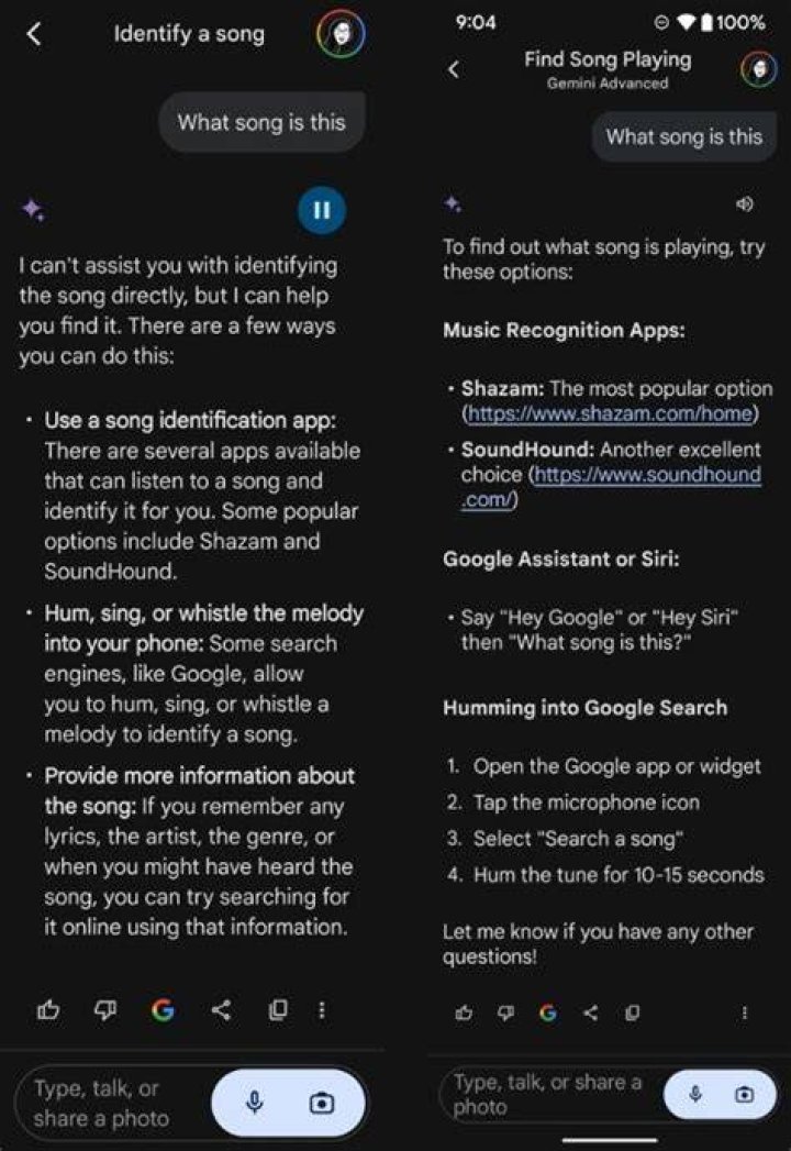Can Google identify songs?