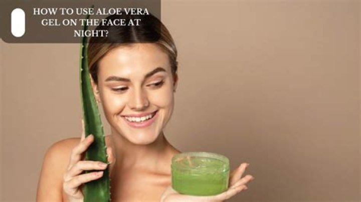 Can I apply aloe vera gel overnight?