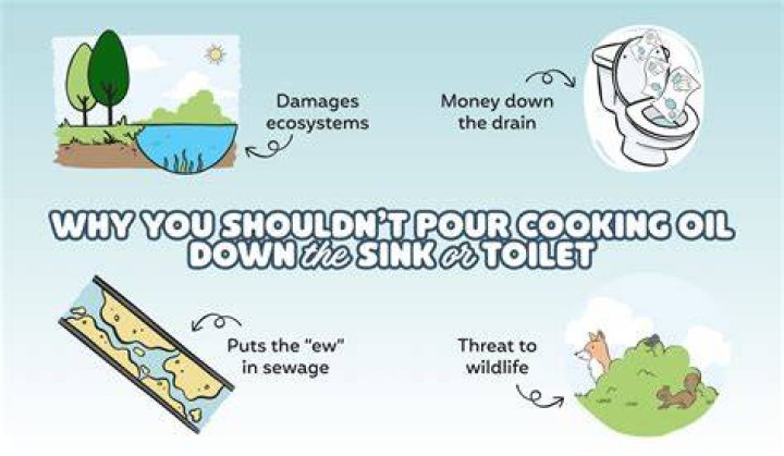 Can I dump vegetable oil down the sink?