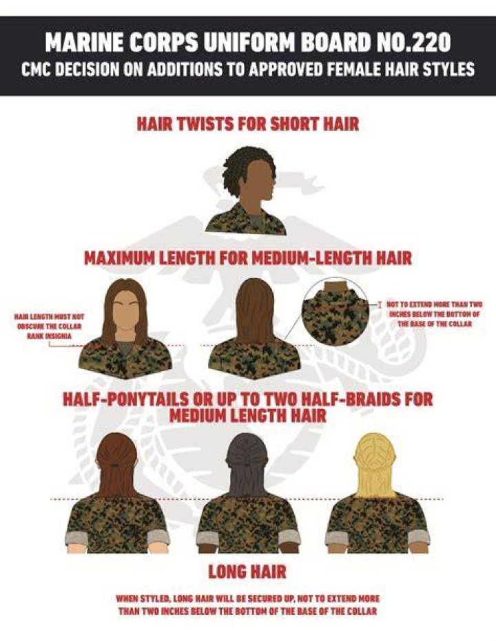 Can male Marines dye their hair?