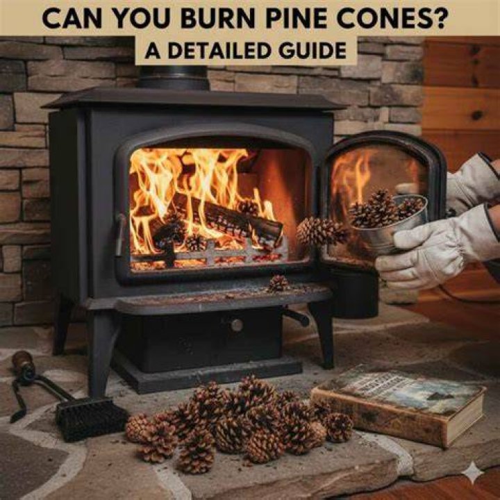 Can you burn pine cones?