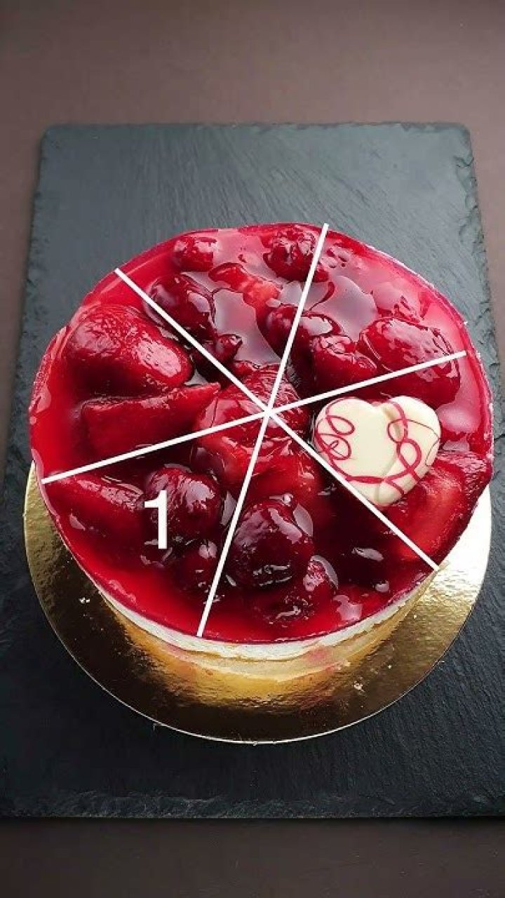 Can you cut a cake into 8 pieces with 3 cuts?