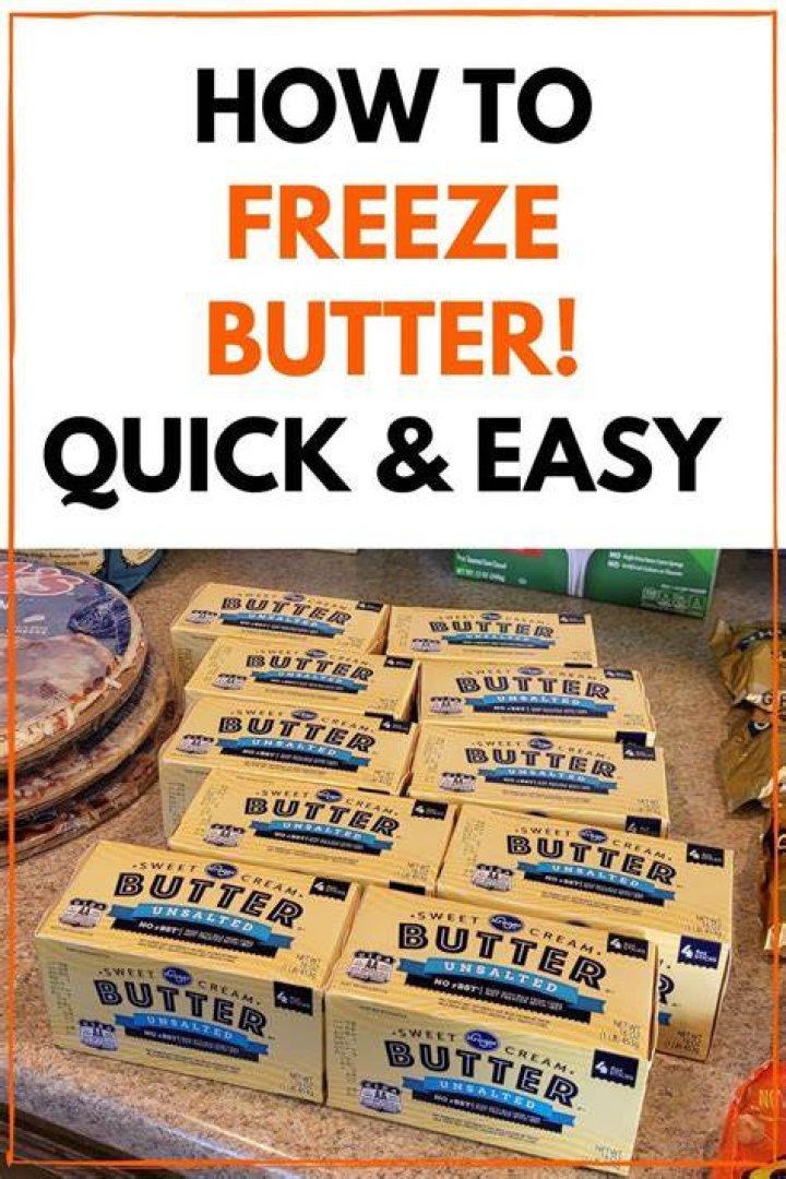 Can you freeze butter and cheese?