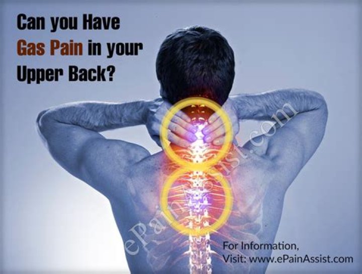 Can you have gas pain in your upper back?