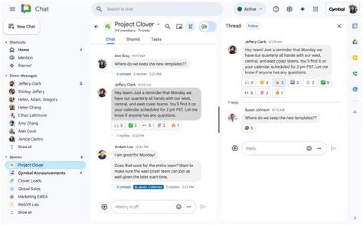 Can you link to a Google Chat room?