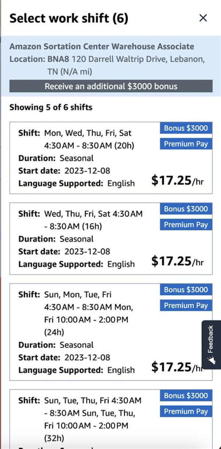 Can you work 60 hours at Amazon?