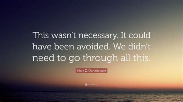 Could have avoided meaning?