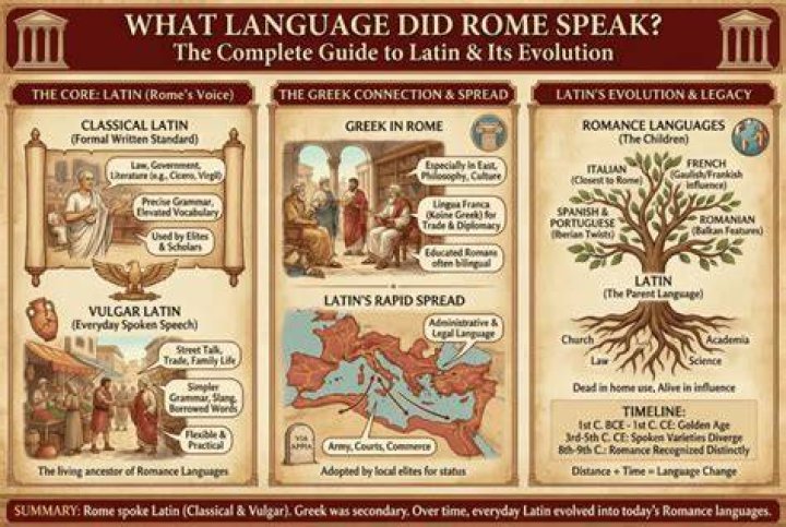 Did Romans speak English?