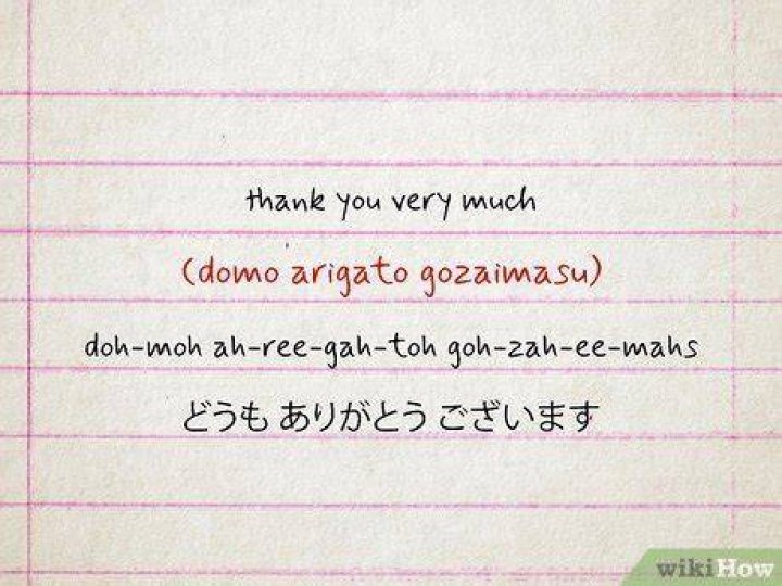 Do Japanese say domo arigato?