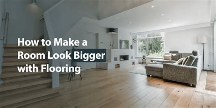 Do light floors make a room look bigger?