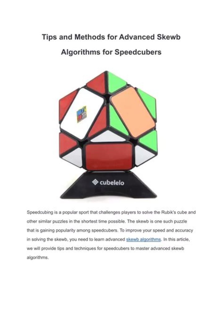 Do Speedcubers use algorithms?
