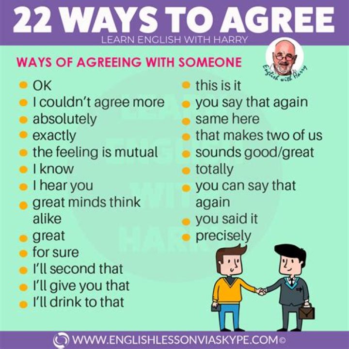 Do you agree or do you agree?