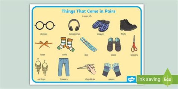 Do you say pairs or pair?