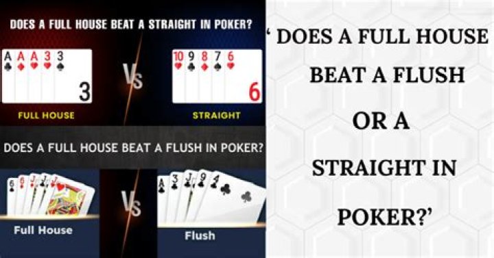 Does a flush beat a full house in poker?