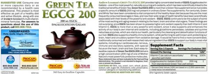 Does all green tea have EGCG?