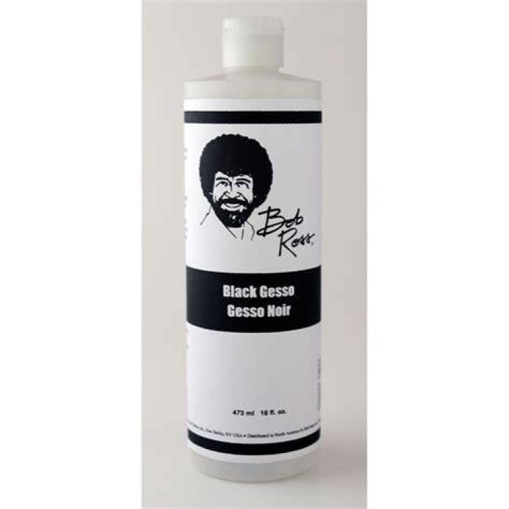 Does Bob Ross use gesso?