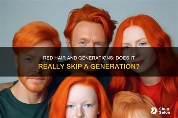 Does ginger hair skip a generation?