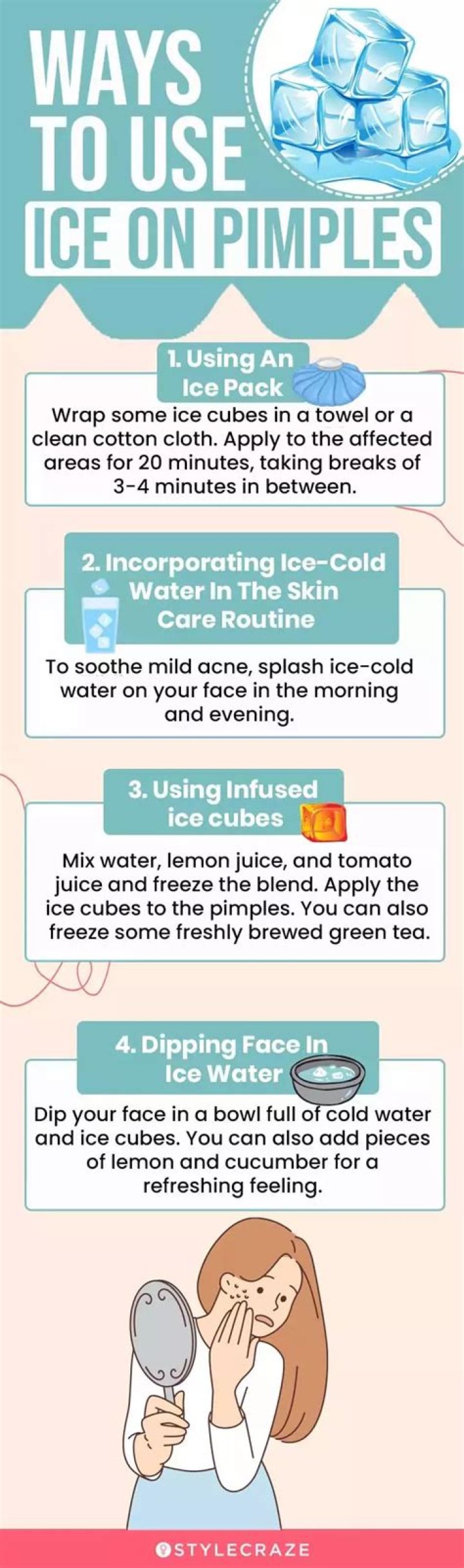 Does ice help pimples overnight?