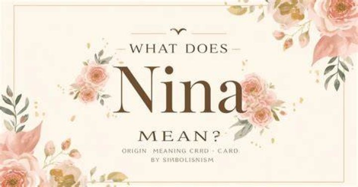 Does Nina mean Grandma?