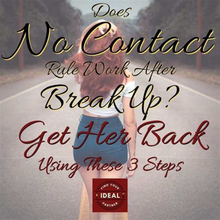 Does no contact rule work after break up?