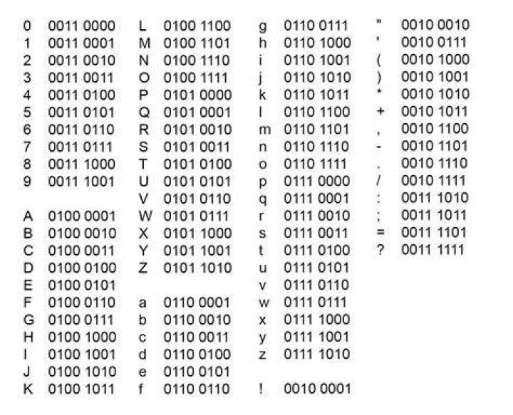 How are binary codes translated?