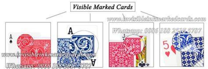 How are marked cards marked?