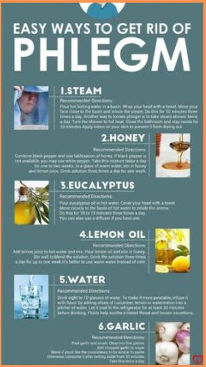 How can I get rid of phlegm naturally?