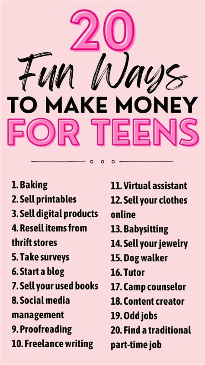 How can I make money at 17?