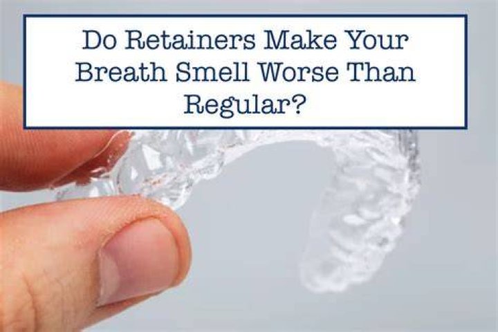 How can I make my retainers smell better with breath?