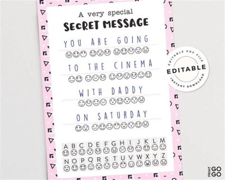How can I send a secret birthday message?