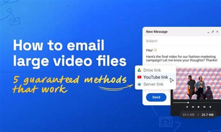 How can I send large video files online?