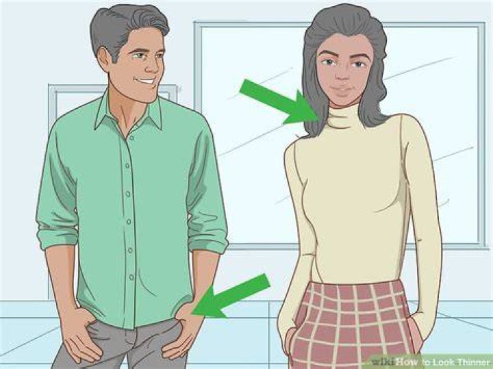 How can men look thinner?
