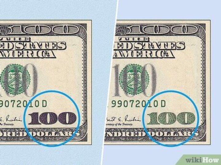 How can you tell if a 1993 100 dollar bill is real?
