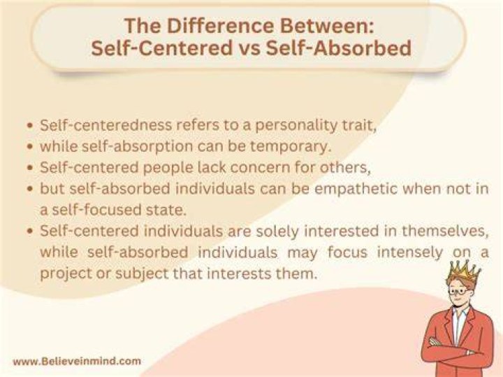 How can you tell if someone is self absorbed?