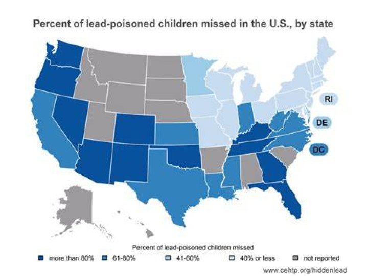 How common is lead poisoning in the United States?