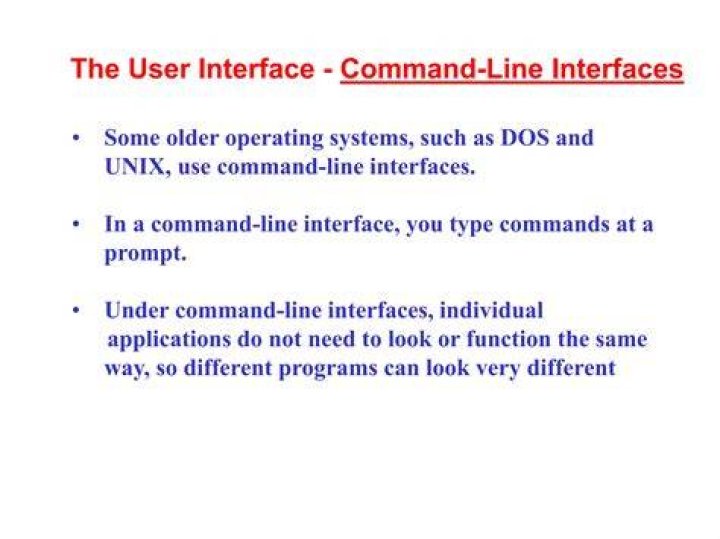 How do guis differ from command line interfaces?