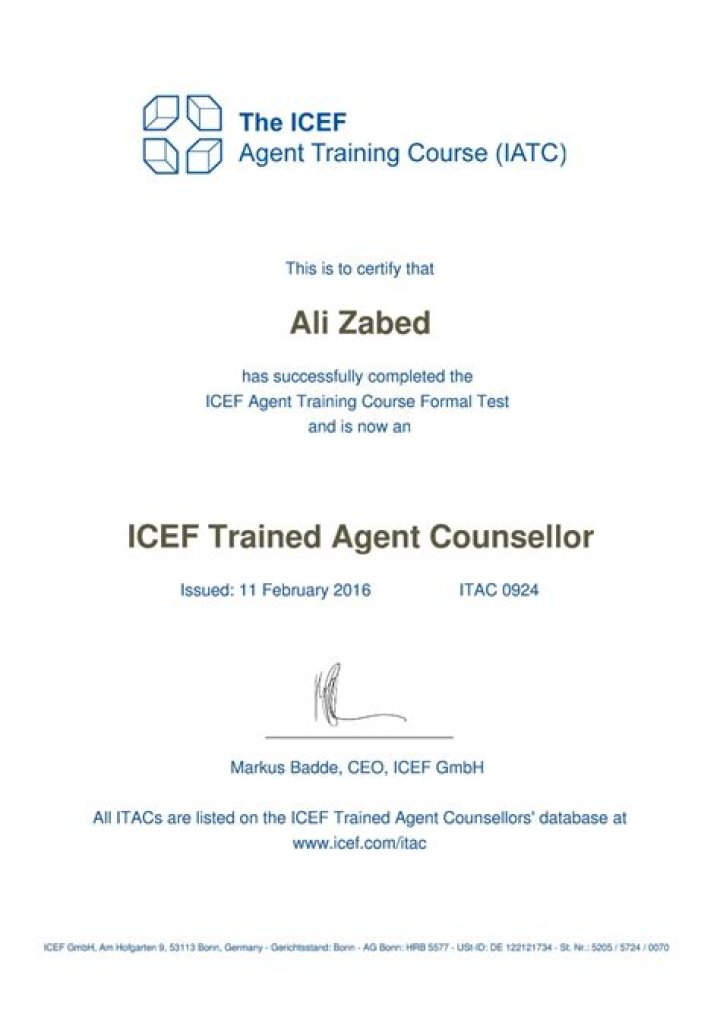 How do I become an ICEF agent?