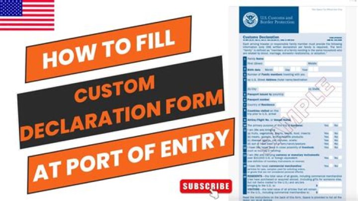How do I declare items at customs?