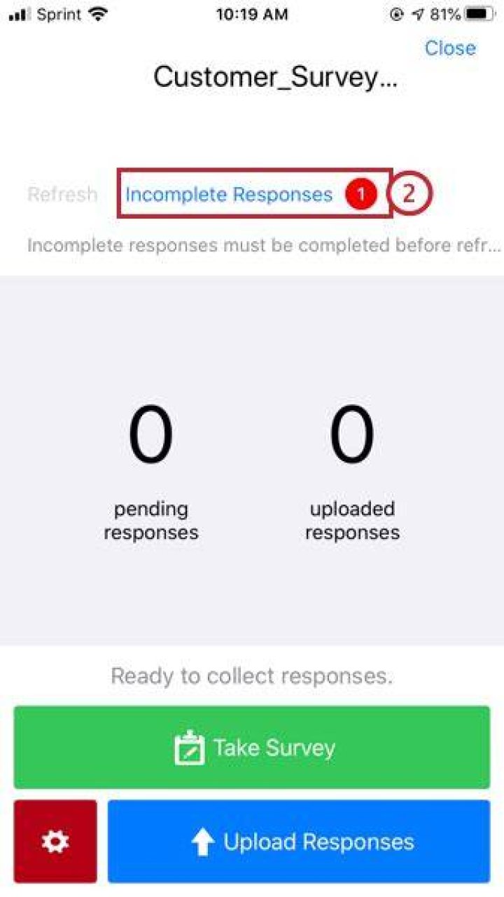 How do I delete an incomplete response on qualtrics?