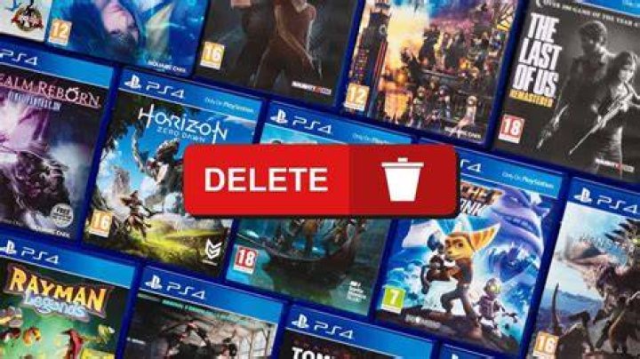 How do I delete games off my ps4?