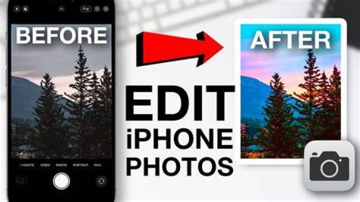 How do I edit a picture on my iPhone?