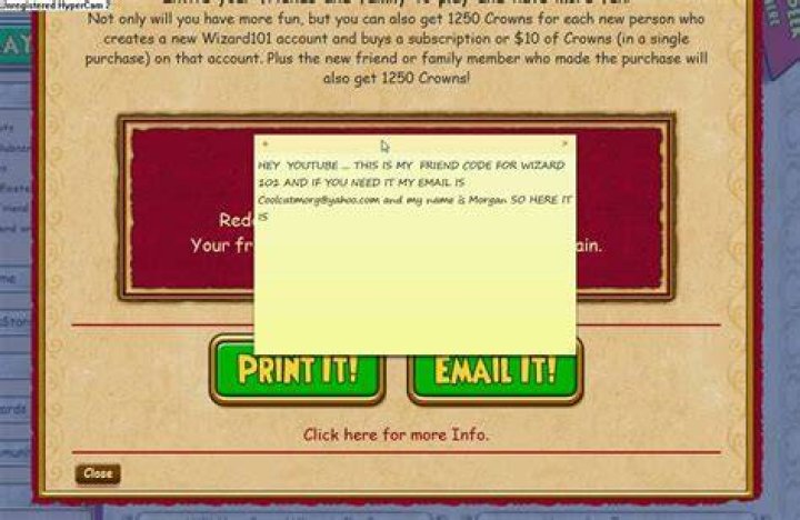 How do I find my Wizard101 friend code?